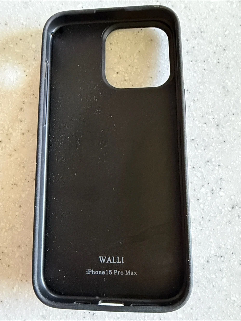 Walli Brown Leather Card Pocket Phone Case with Black Strap